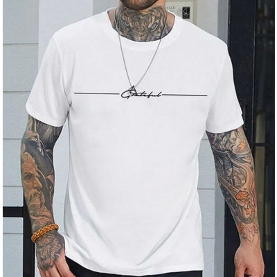 Jednostavna ljetna muška majica kratkih rukava Visokokvalitetna muška majica za svakodnevnu ležernu sportsku majicu Trend Nova odjeća Prevelika opuštena majica kratkih rukava