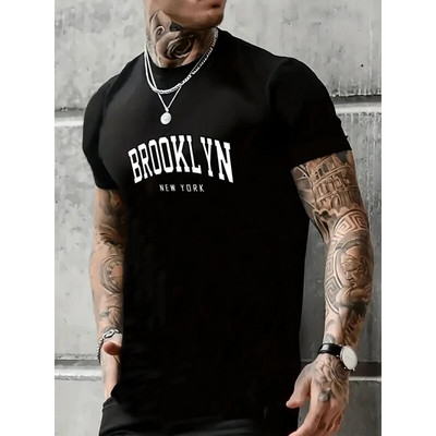 Ανδρικό μπλουζάκι με εμπριμέ μπλουζάκι που αναπνέει με κοντομάνικο μπλουζάκια καθημερινά casual μπλουζάκι με απλά μπλουζάκια Καυτά καλοκαιρινά αντρικά ρούχα