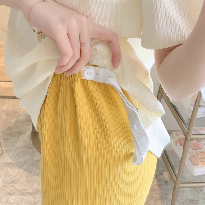 3vnt./rinkinys marškiniai ilgomis rankovėmis+trumpomis rankovėmis žindymo viršus+reguliuojamo juosmens kelnės Motinystės rūbų rinkinys Pižamos kostiumai žindymui