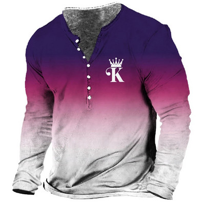 Férfi pólók Vintage színű blokkoló hosszú ujjú felsők Őszi pamut Grafikus alkalmi hip-hop túlméretezett ruházat V-nyakú pólók