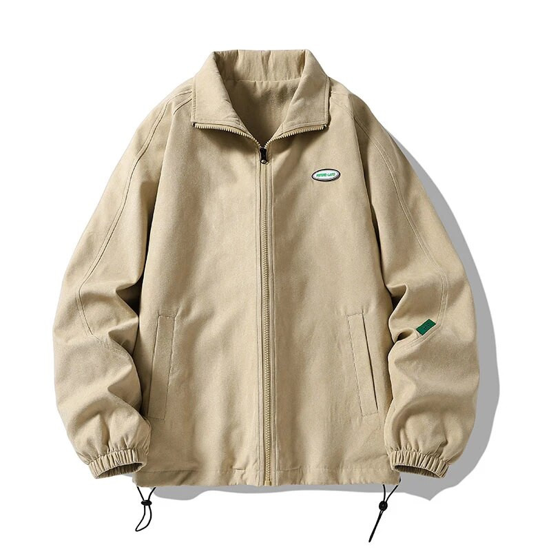 Rudeninė negabaritinė striukė Bomber Vyriškas Vintažinis Baggy Kailis Madingas Korėjos Gatvės Apranga Užsegamas viršutinis drabužis Viršutiniai drabužiai Vyriški plius dydis 3XL