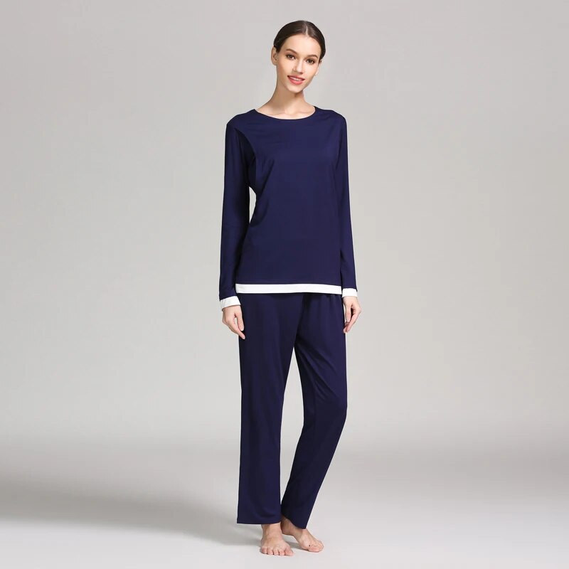Novi komplet pidžama za trudnice, dugih rukava, spavaćica za dojenje, veće veličine, spavaćica za trudnice, mekana i udobna tkanina