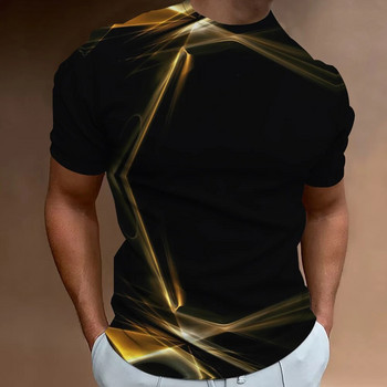 Μόδα μπλουζάκια για ανδρικά εμπριμέ κοντομάνικα μπλουζάκια Καλοκαιρινό καθημερινό μπλουζάκι με λαιμόκοψη στο δρόμο Ανδρικό μπλουζάκι 3D Hot