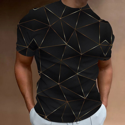 Tricouri la modă pentru bărbați Imprimat Topuri cu mânecă scurtă Vară Casual Street Tricou cu gât O Tricou supradimensionat Îmbrăcăminte 3D pentru bărbați