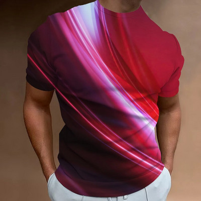 Modne muške majice kratkih rukava s printom Ljeto Ležerna ulična majica s O-izrezom Prevelika majica kratkih rukava Muška 3D odjeća Vruća