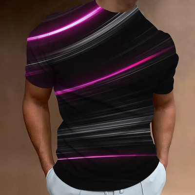 Modne muške majice kratkih rukava s printom Ljeto Ležerna ulična majica s O-izrezom Prevelika majica kratkih rukava Muška 3D odjeća Vruća