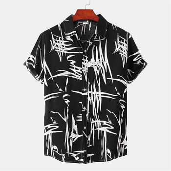 Απλό ανδρικό πουκάμισο 3d printed Retro Fashion Top Loose Oversized Wear Every Day Casual κοντομάνικο πουκάμισο Comfort Ανδρικά ρούχα