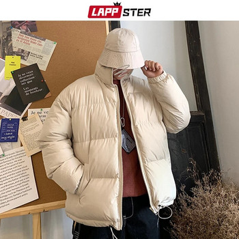 Χειμερινό μπουφάν LAPPSTER Ανδρικό Harajuku Πολύχρωμο Bubble Coat 2023 Ανδρικά ρούχα Hip Hop Parka Κορεάτικα Μαύρα Ρούχα Πουφερ Μπουφάν