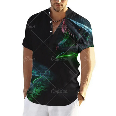 Tigro marškinėliai Vyrams Marškinėliai trumpomis rankovėmis Viršutiniai gyvūnai Grafiniai drabužiai Gatvės drabužiai V formos iškirptės megztiniai Vasariniai vyriški marškiniai marškinėliai 2023 m.