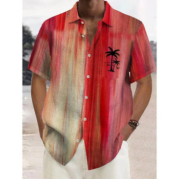 Νέο για άντρες Χαβάης πουκάμισα κοντομάνικα μπλουζάκια Coconut Treeo Graphic 3d πουκάμισο Fashion Streetwear 5XL Καλοκαιρινή ανδρική μπλούζα