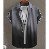 2023. aasta kuum müük meeste särk 3D gradienttrükiga kvaliteetsed särgid meestele rannapeol lühikeste varrukatega, laiaulatuslik Hawaii topp