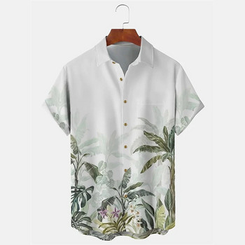 μονόχρωμο καλοκαιρινό πουκάμισο 2023 ανδρικό πουκάμισο Χαβάης casual fashion street κοντομάνικο beach party ανδρικό πουκάμισο τσέπης 5XL