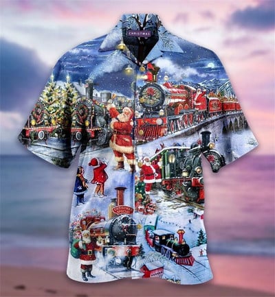 Ljeto Novi kamionski print Muške košulje Smiješne havajske košulje za muškarce Top majica u stilu za odmor na plaži Ulična muška odjeća