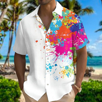Нова лятна риза за 2023 г., Хавайска риза с къс ръкав, 3D отпечатано животно, птица, мъжка и дамска ежедневна овърсайз риза за плажно пътуване 5XL
