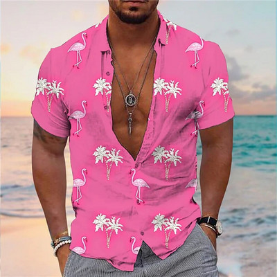 Nove košulje s kokosovim stablom za muškarce, muška havajska košulja za plažu 5xl kratkih rukava, modne majice s 3D printom, majice, muška bluza, camisa
