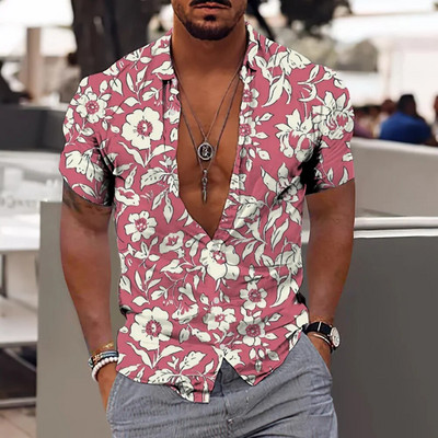 Nove košulje s kokosovim stablom za muškarce, muška havajska košulja za plažu 5xl kratkih rukava, modne majice s 3D printom, majice, muška bluza, camisa