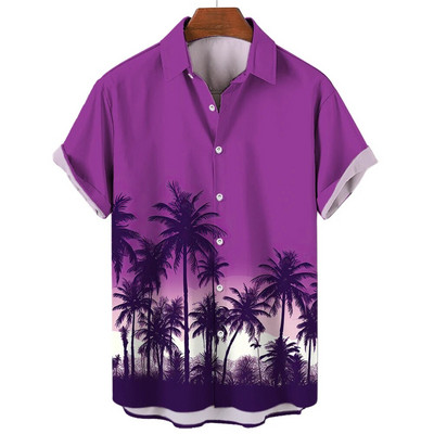 Vasariniai marškinėliai Vyriški Havajų marškiniai Didelės apimties trumpomis rankovėmis Viršutiniai vyriški Camisas Masculinos Originalūs pavasariniai nauji mados drabužiai Xl