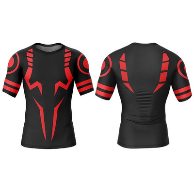 T-shirt za muškarce Gym Graphic T-shirts Anime Jujutsu Kaisen 3D Print Compression Fitness Undershirt Tee Oversized Muška Gornja odjeća