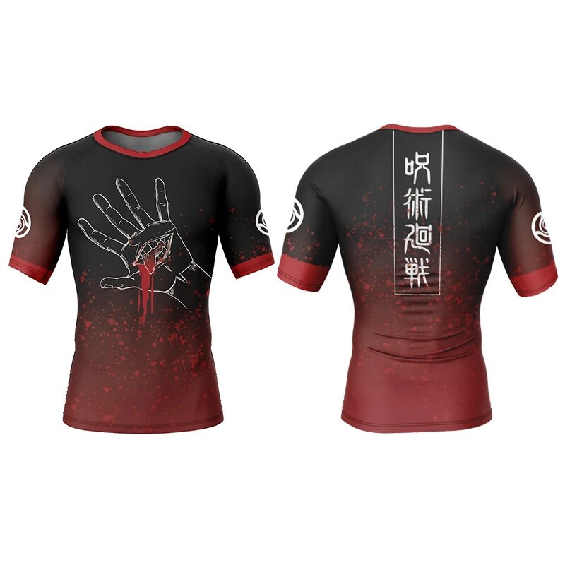 T-shirt za muškarce Gym Graphic T-shirts Anime Jujutsu Kaisen 3D Print Compression Fitness Undershirt Tee Oversized Muška Gornja odjeća