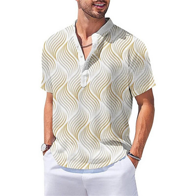 Vyriški vienspalviai marškiniai Laisvalaikio palaidinė Socialiniai kontaktiniai drabužiai Trumpomis rankovėmis Palaidinė Palaidinė Vasariniai kasdieniai marškinėliai Vyriški havajietiški marškinėliai