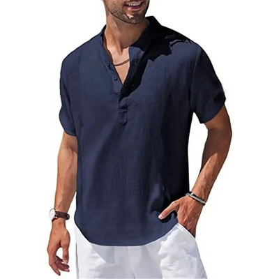 Vyriški vienspalviai marškiniai Laisvalaikio palaidinė Socialiniai kontaktiniai drabužiai Trumpomis rankovėmis Palaidinė Palaidinė Vasariniai kasdieniai marškinėliai Vyriški havajietiški marškinėliai