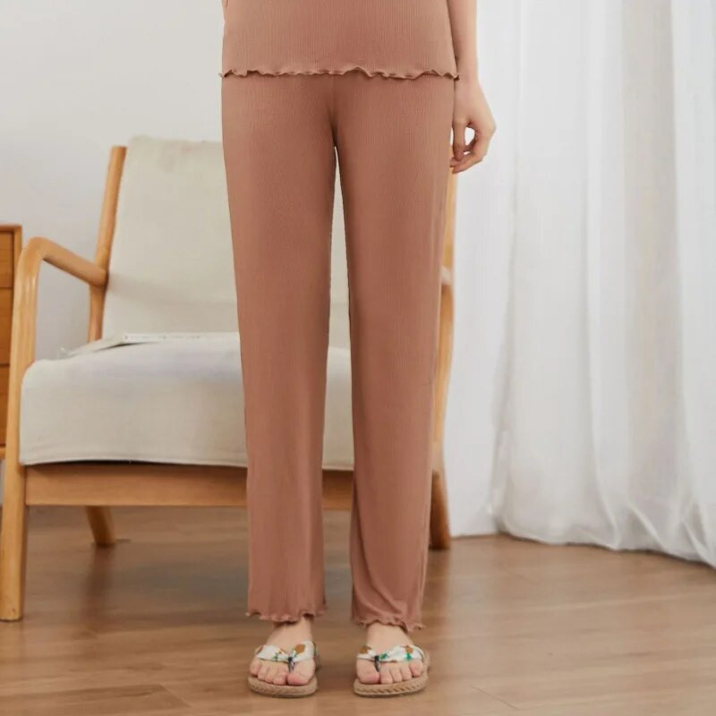 Fdfklak Modal Kelnės nėščiosioms Laisvos laisvalaikio plačios kelnės nėščioms moterims mieguistumas pavasario rudeniniai drabužiai nėščiosioms