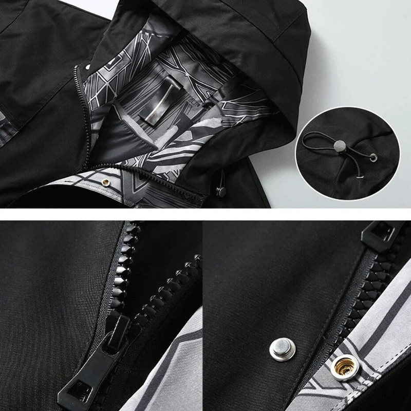 Didelis dydis 10XL 11XL Striukė Vyriška Hip Hop Streetwear Patchwork Striukė Paltas Vyriškos striukės su gobtuvu Didelis dydis 10XL 11XL Aukšta kokybė