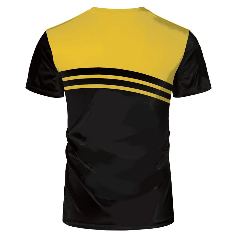 Karštas internetinis išpardavimas 3D sportiniai marškinėliai vyrams Vasaros mados kvėpuojantys sprogstamieji trumpomis rankovėmis marškinėliai Madingi gražūs marškinėliai