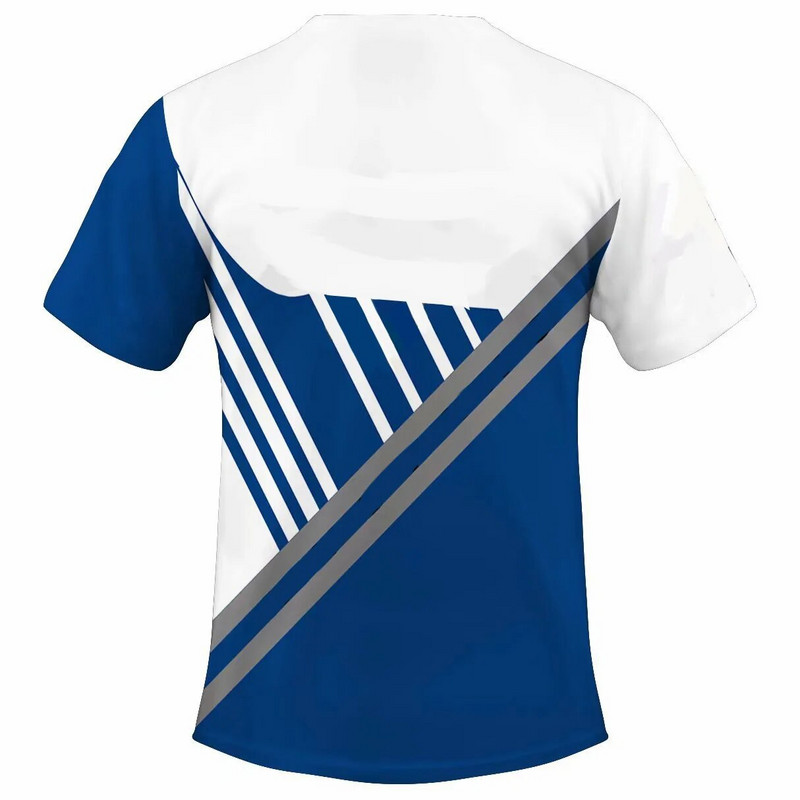 Karštas internetinis išpardavimas 3D sportiniai marškinėliai vyrams Vasaros mados kvėpuojantys sprogstamieji trumpomis rankovėmis marškinėliai Madingi gražūs marškinėliai