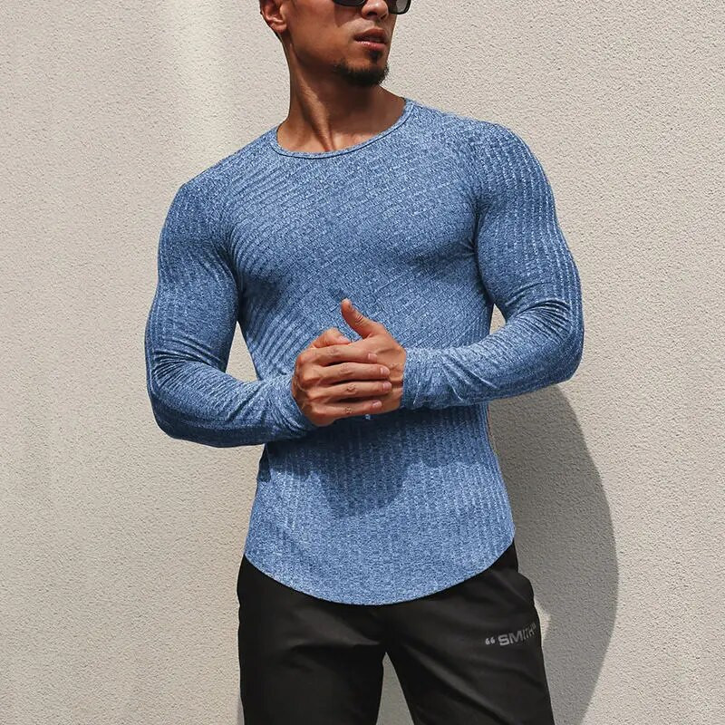 Γιόγκα Γρήγορο στέγνωμα Αθλητικό πουκάμισο με κολλητό κάτω μέρος Fitness Προπόνηση ριγέ Προπόνηση Μακρυμάνικο T-shirt Ζευγάρι