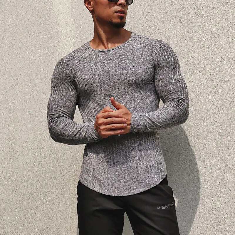 Γιόγκα Γρήγορο στέγνωμα Αθλητικό πουκάμισο με κολλητό κάτω μέρος Fitness Προπόνηση ριγέ Προπόνηση Μακρυμάνικο T-shirt Ζευγάρι