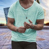 Jauno stiliaus prašmatnus megztinis, minkšto audinio vasarinės palaidinės Greitai džiūstantys marškinėliai, vienspalviai drabužiai