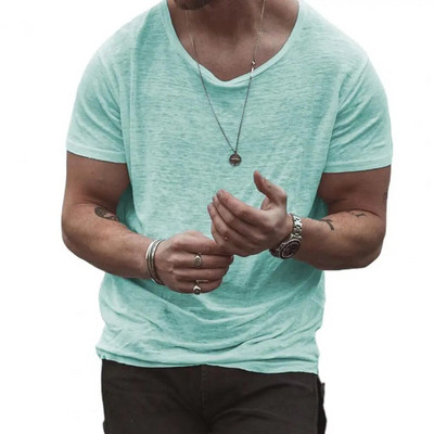 Jauno stiliaus prašmatnus megztinis, minkšto audinio vasarinės palaidinės Greitai džiūstantys marškinėliai, vienspalviai drabužiai