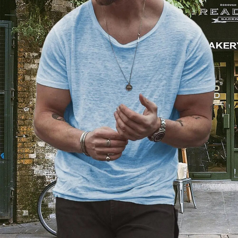 Jauno stiliaus prašmatnus megztinis, minkšto audinio vasarinės palaidinės Greitai džiūstantys marškinėliai, vienspalviai drabužiai