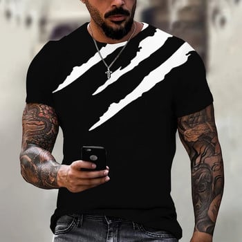 Μπλουζάκι τρισδιάστατης εκτύπωσης για άντρες Καλοκαιρινό πουλόβερ με λαιμόκοψη μεγάλου μεγέθους Ανδρικό πουκάμισο με κοντό μανίκι Μόδα μπλουζάκια υπερμεγέθη Ανδρικά ρούχα πολυτελείας