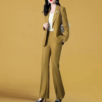 Άνοιξη 2023 Νέο λεπτό σακάκι casual παντελόνι Κομψό γυναικείο παντελόνι κοστούμι υπεύθυνη για ρούχα Fashion Blazer