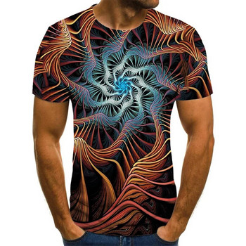 Νέο καλοκαιρινό πουκάμισο με λαιμόκοψη 2023 Streetwear Τρισδιάστατο γραφικό μπλουζάκι Ανδρικά casual τοπ Fun 3D ανδρικό μπλουζάκι