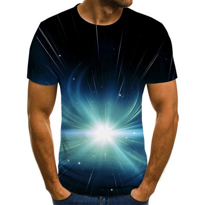 2023 m. Nauji vasariniai marškinėliai su iškirpte Streetwear Erdviniai grafiniai marškinėliai Vyriški laisvalaikio viršūnės Linksmi 3D vyriški marškinėliai