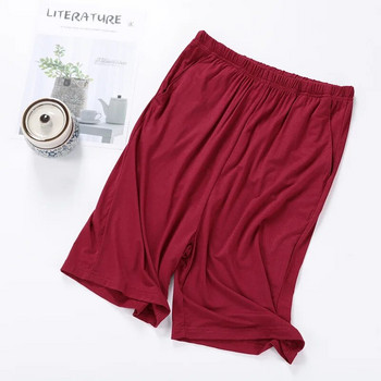 Μεγάλο μέγεθος Summer Modal Ανδρικό παντελόνι ύπνου Casual Ανδρικό κοντό παντελόνι με κορδόνια