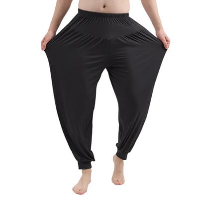 Fdfklak Nove široke hlače za muškarce, modalne pamučne kućne hlače, velika muška pidžama, hlače, ležerna odjeća za spavanje Pantalones Hombre 6XL