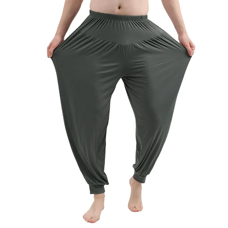 Fdfklak Nove široke hlače za muškarce, modalne pamučne kućne hlače, velika muška pidžama, hlače, ležerna odjeća za spavanje Pantalones Hombre 6XL