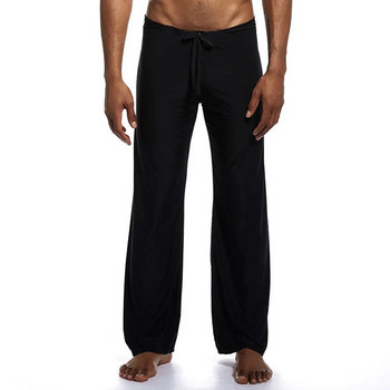 Мъжки долнища за сън Ice Silk Дишащи панталони Lounge Pants Свободни ежедневни пижами Спално облекло Pijama Hombre Sportwear Плюс размер