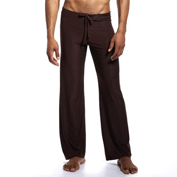 Мъжки долнища за сън Ice Silk Дишащи панталони Lounge Pants Свободни ежедневни пижами Спално облекло Pijama Hombre Sportwear Плюс размер