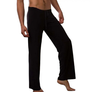 Yoga Ice Копринени тънки дишащи мрежести панталони за сън с ниска талия Прозрачни домашни панталони Секси долнище за сън без следи от марля