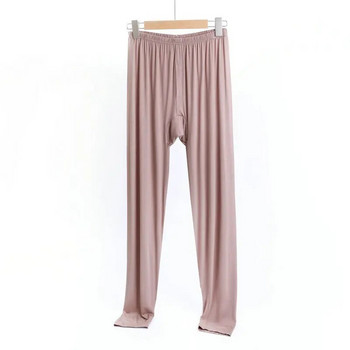 Fdfklak Ежедневни мъжки пижамни панталони Модални мързеливи домакински панталони Пролет Есен Свободни мъжки спално облекло Пижамни панталони Домашно облекло XL-4XL