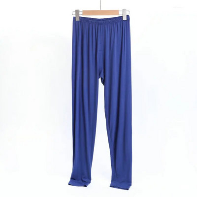 Fdfklak Ležerna muška pidžama hlače Modalne hlače za lijeno kućanstvo Proljeće Jesen Široka muška spavaća odjeća Pidžama Hlače Domaća odjeća XL-4XL