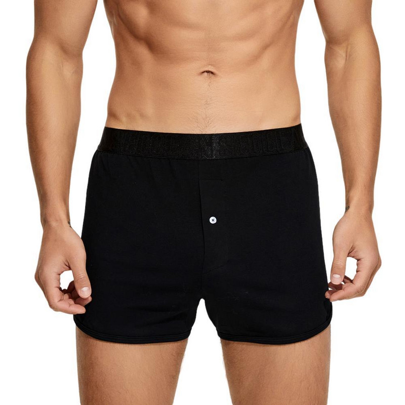 SEOBEAN muške kratke hlače za spavanje Pamučne udobne prozračne kratke pidžame za muškarce Meke široke bokserice Donji dio za spavanje
