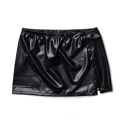 Pižama Suknelė Bokseriai Miego drabužiai Seksualūs namų laisvalaikio Pijama Hombre Metalo Dekoratyviniai Šortai Odos imitacijos Chalatas Pižamos šortai