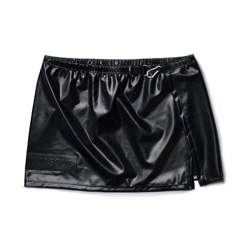 Pižama Suknelė Bokseriai Miego drabužiai Seksualūs namų laisvalaikio Pijama Hombre Metalo Dekoratyviniai Šortai Odos imitacijos Chalatas Pižamos šortai