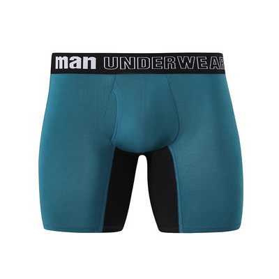 Ανδρικά σώβρακα Boxer Σορτς Μεσαίας Μέσης Bamboo Fiber Boxers Plus Size 5XL 6XL 7XL Ανοιχτός καβάλος Μακριά Boxer Ανδρικά εσώρουχα